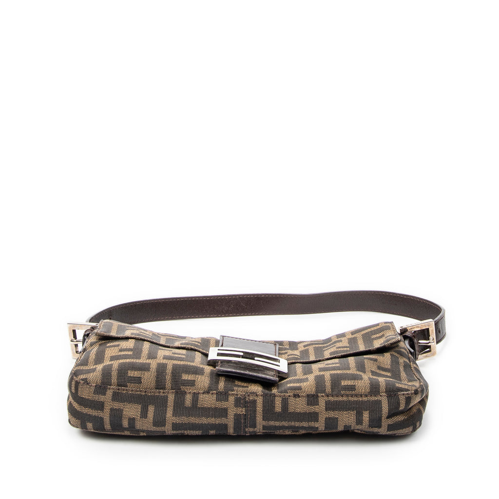 Bolso de Hombro Baguette Lona Zucca Caqui