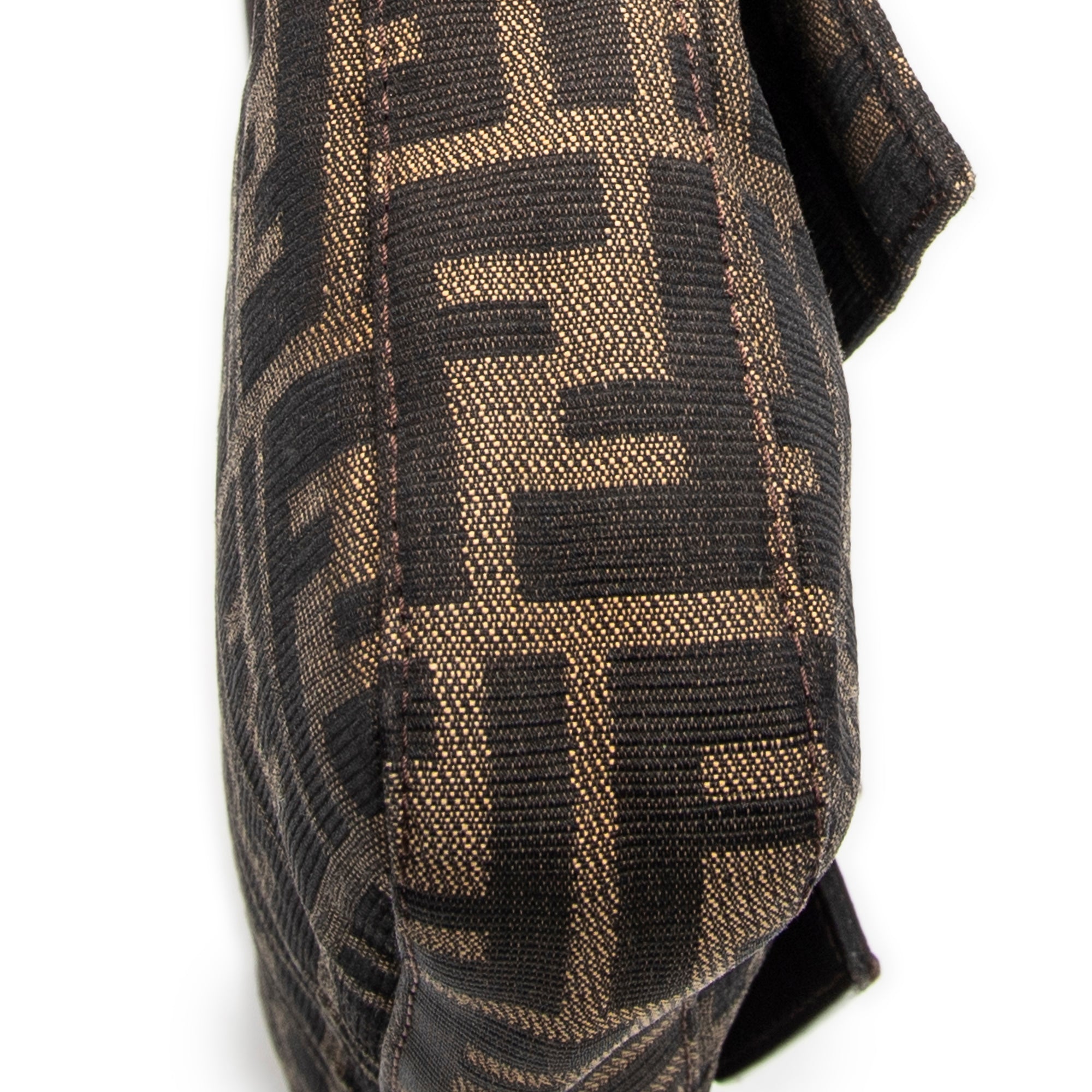 Bolso de Hombro Baguette Lona Zucca Caqui
