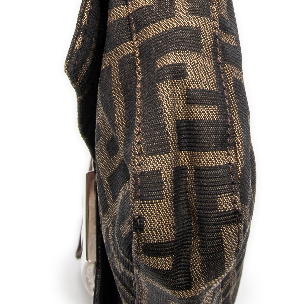 Bolso de Hombro Baguette Lona Zucca Caqui