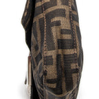 Bolso de Hombro Baguette Lona Zucca Caqui