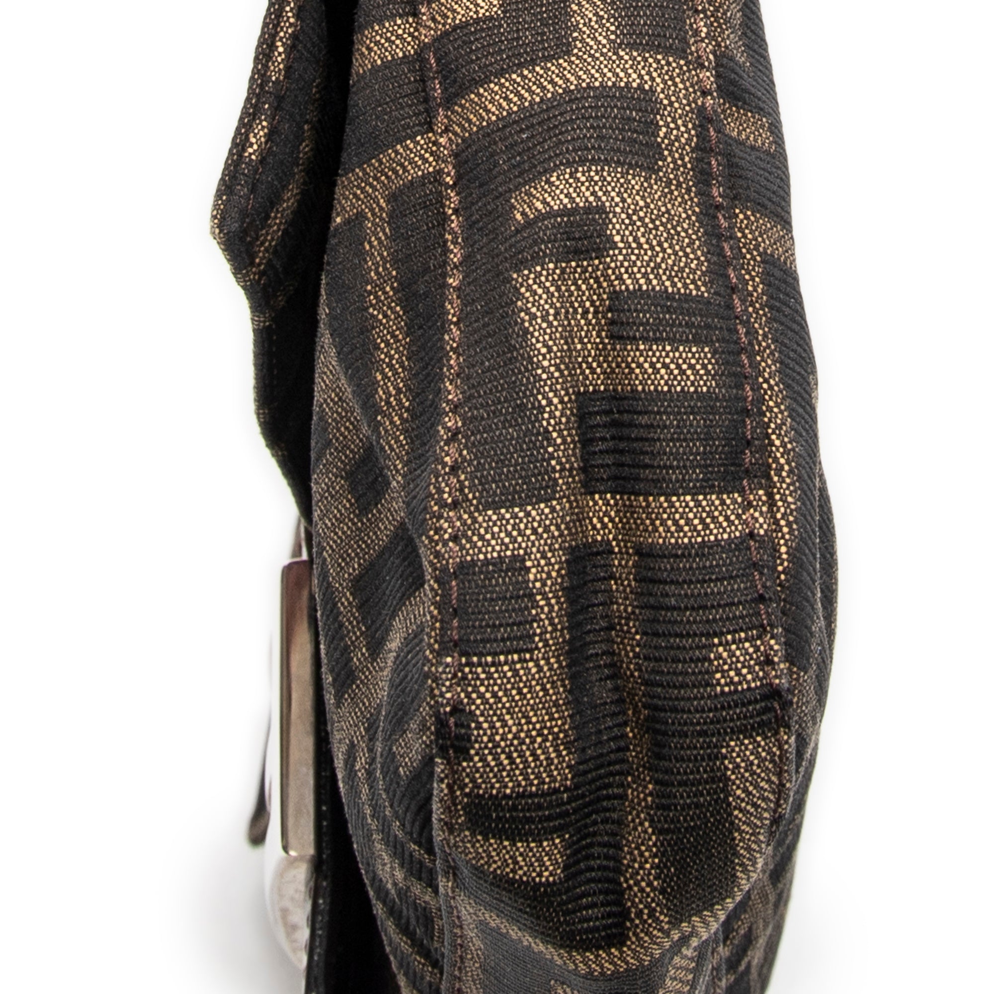 Bolso de Hombro Baguette Lona Zucca Caqui
