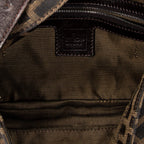 Bolso de Hombro Baguette Lona Zucca Caqui