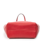 Shoulder Bag Small Swing Tote Red Grained Calfskin Leather