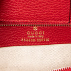 Shoulder Bag Small Swing Tote Red Grained Calfskin Leather
