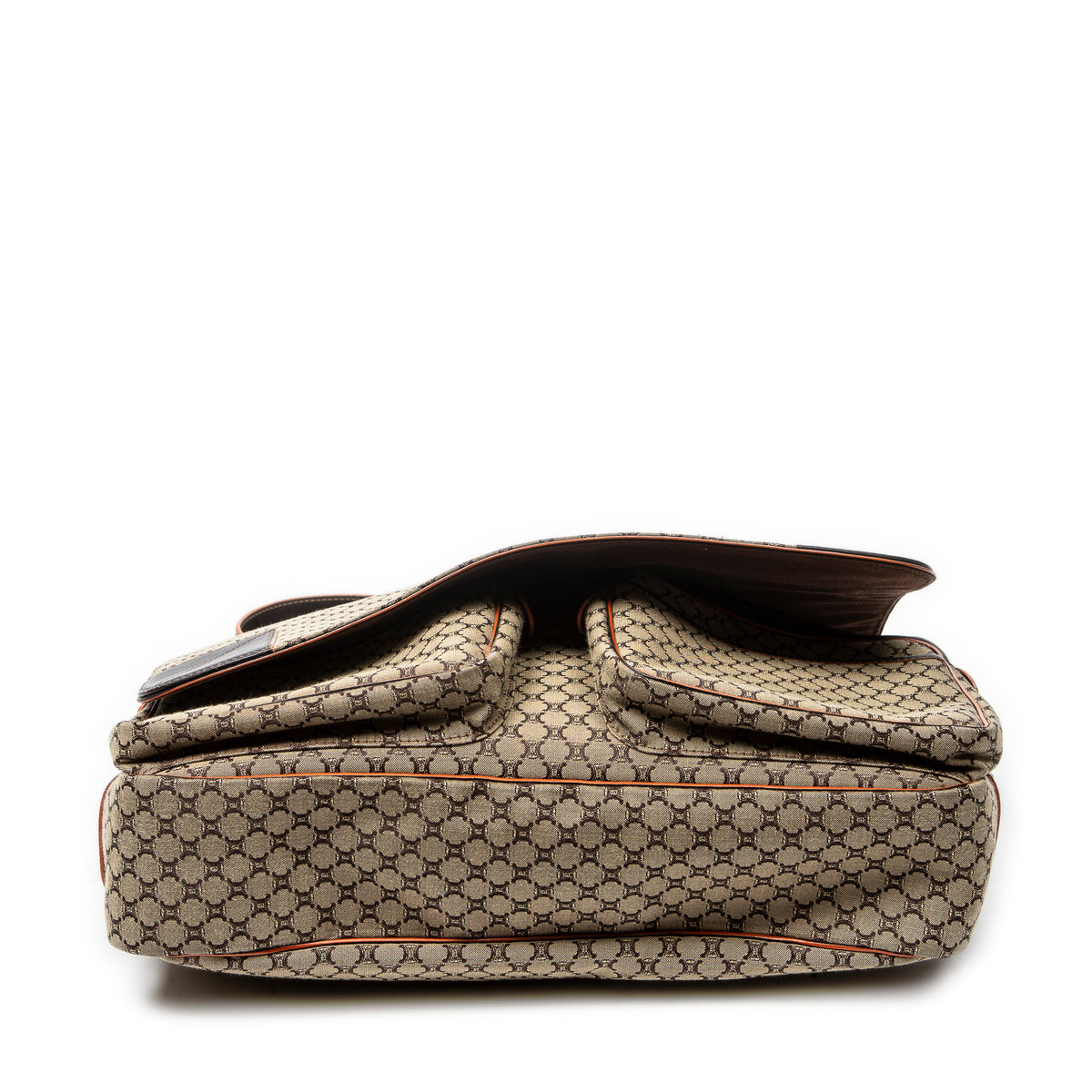 Shoulder Bag Large Flap Messenger Beige Macadam Canvas