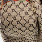 Bolso de Hombro Solapa Grande Messenger Lona Macadam Beige