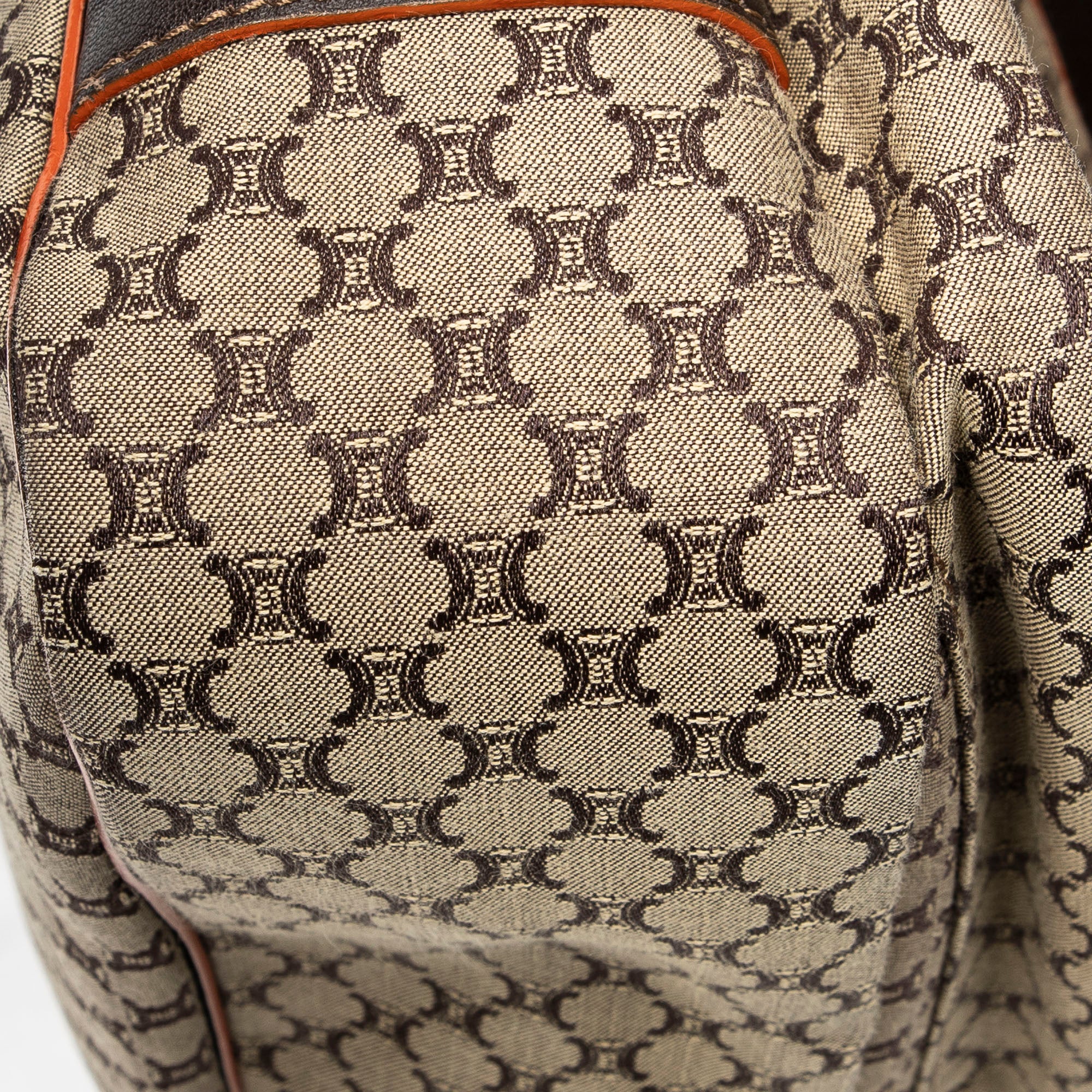 Bolso de Hombro Solapa Grande Messenger Lona Macadam Beige