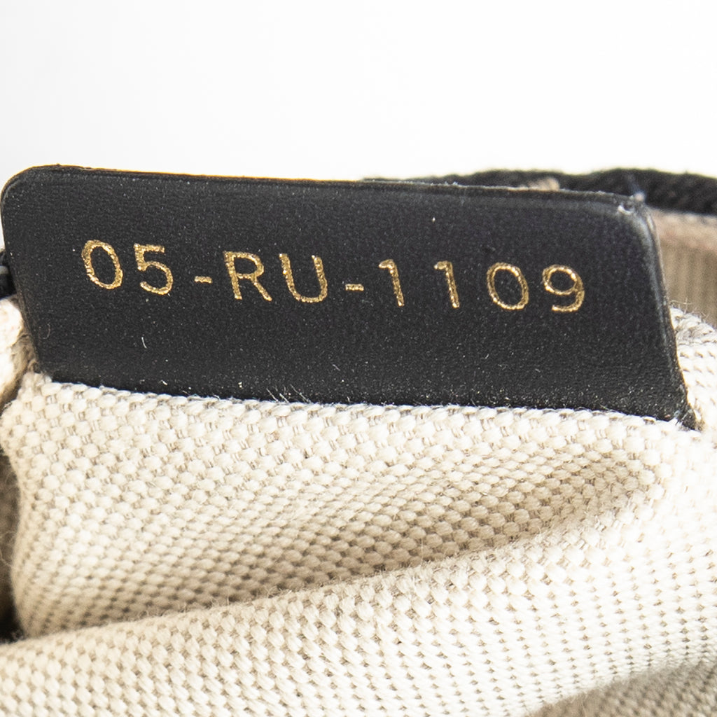 Handbag Mini Saddle Bag Navy Oblique Jacquard Canvas