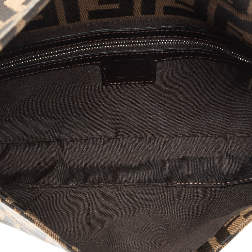 Bolso de Mano Baguette Lona Khaki Zucca