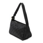 Shoulder Bag Mini Zip Pouch Black Monogrammed Canvas