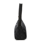 Shoulder Bag Mini Zip Pouch Black Monogrammed Canvas