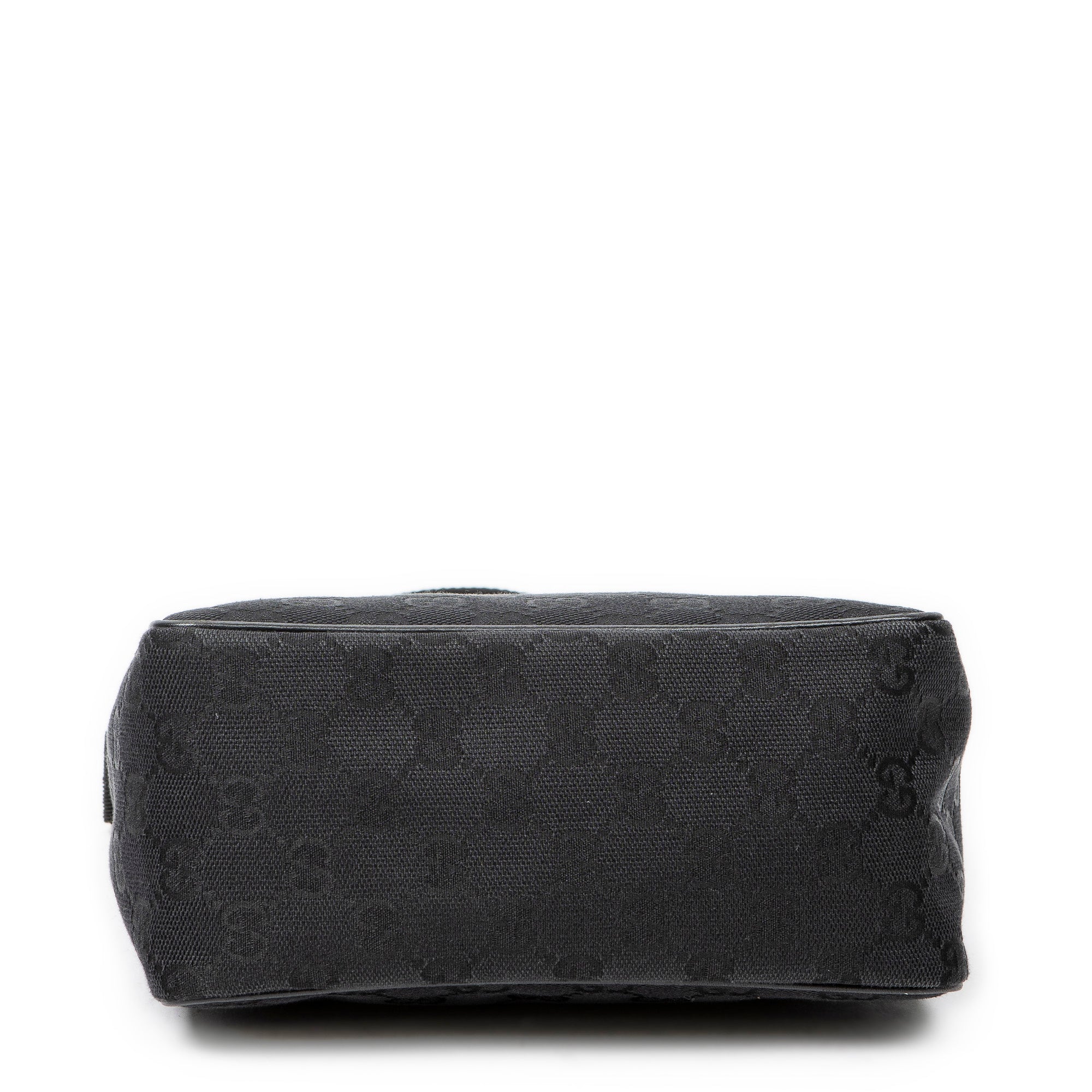 Shoulder Bag Mini Zip Pouch Black Monogrammed Canvas
