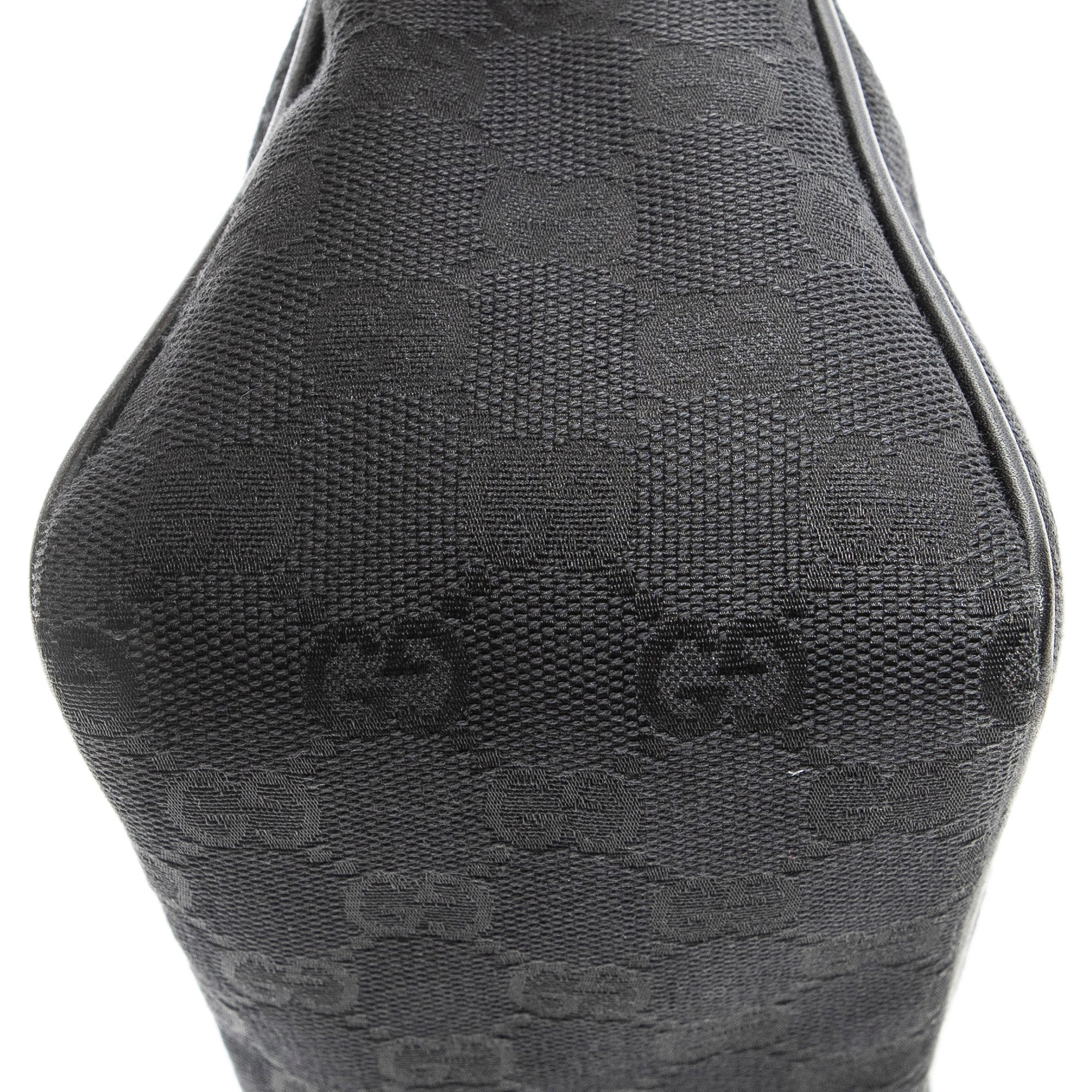 Shoulder Bag Mini Zip Pouch Black Monogrammed Canvas