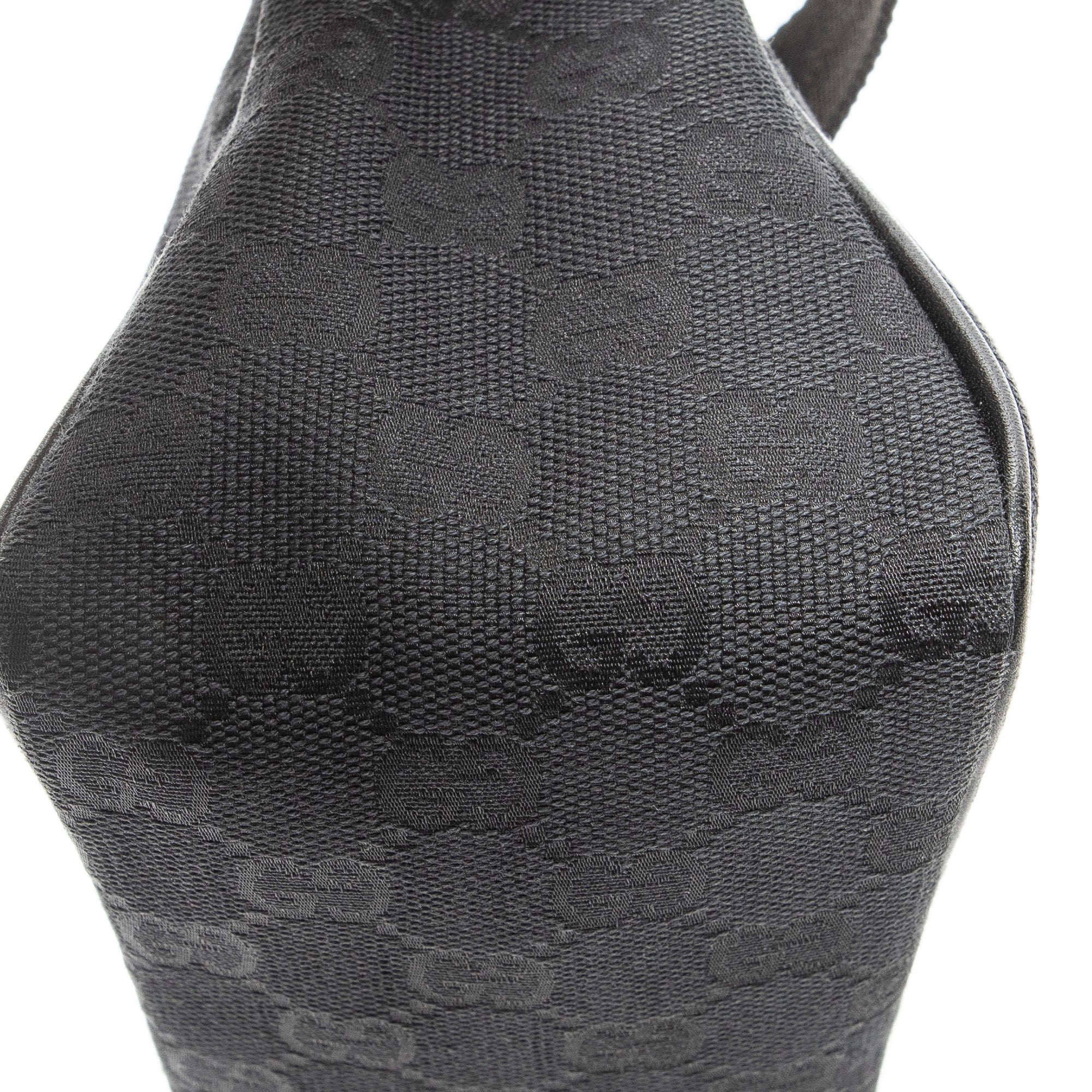 Shoulder Bag Mini Zip Pouch Black Monogrammed Canvas