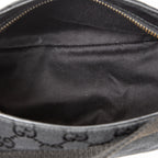 Shoulder Bag Mini Zip Pouch Black Monogrammed Canvas