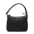 Shoulder Bag Small Abbey Top Handle Black Monogrammed Canvas