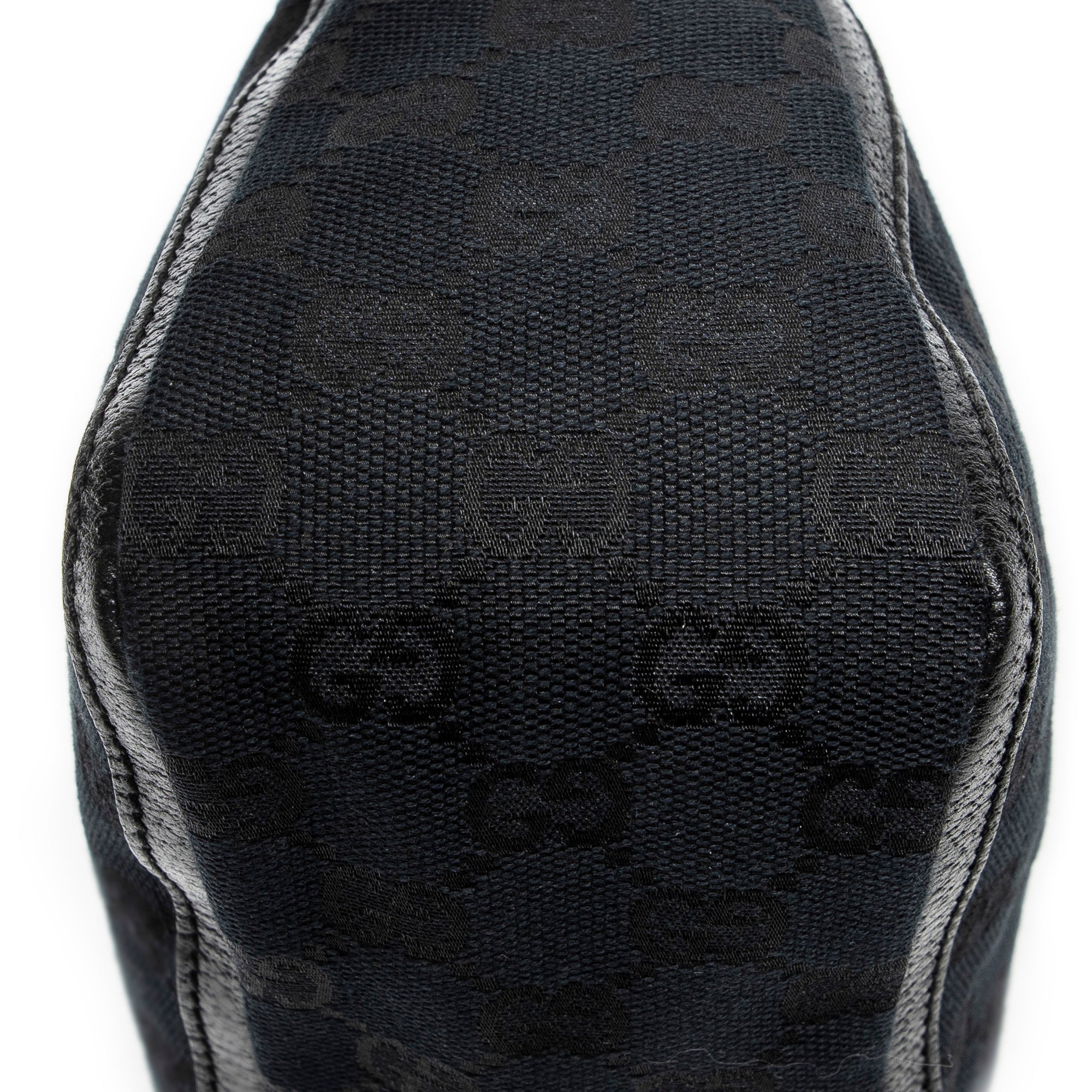 Shoulder Bag Small Abbey Top Handle Black Monogrammed Canvas