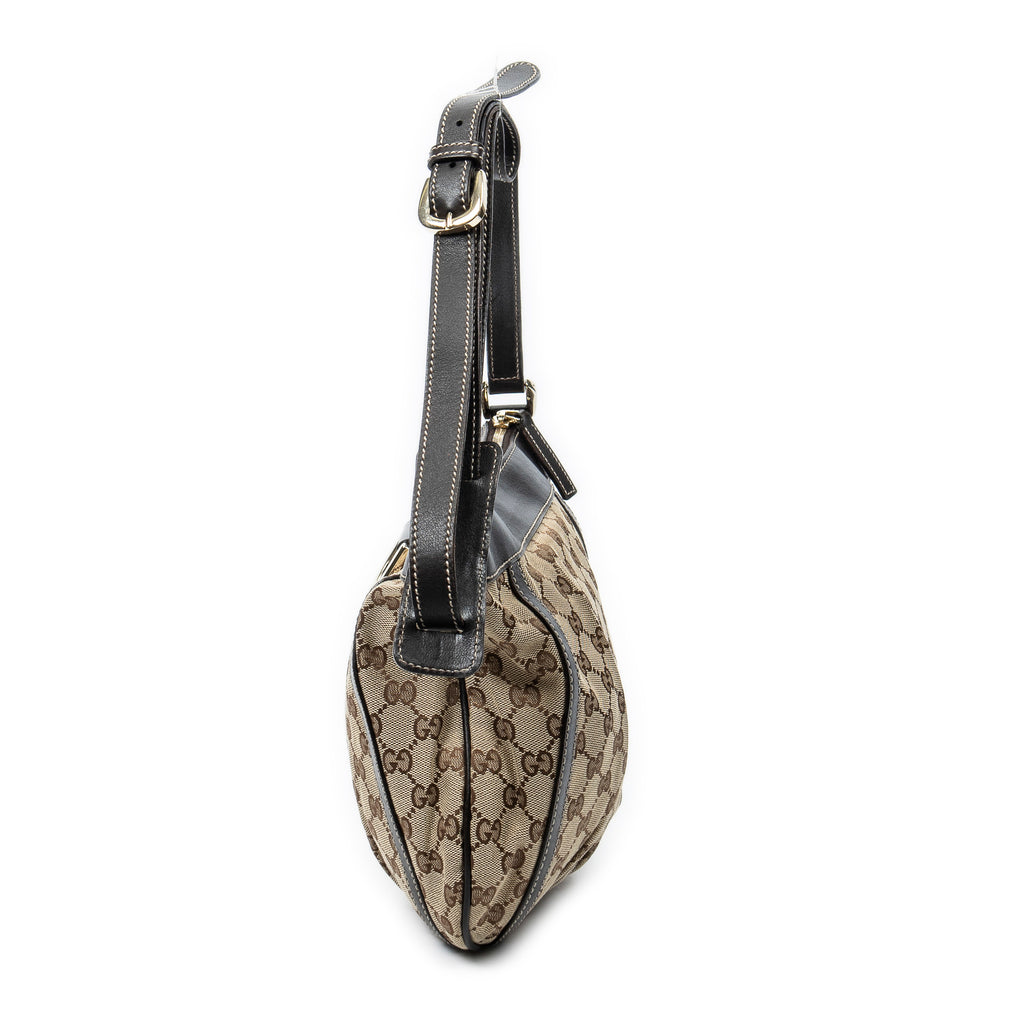 Handbag D Ring Messenger Beige Monogrammed Canvas