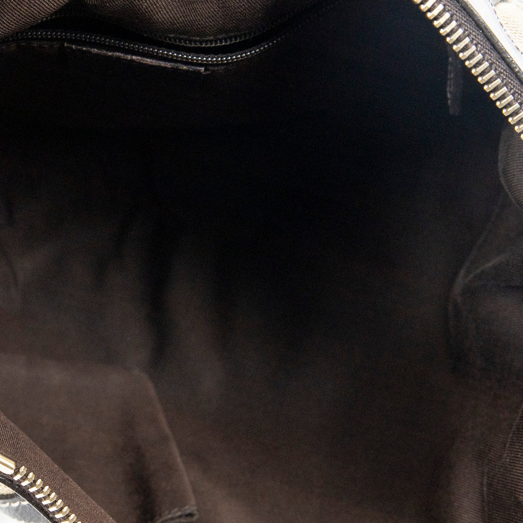 Handbag D Ring Messenger Beige Monogrammed Canvas