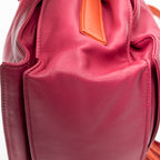Shoulder Bag Bicolor Tassel Flamenco Pink Calfskin Leather
