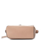 Shoulder Bag Small Puzzle Bag Beige Calfskin Leather