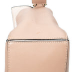 Shoulder Bag Small Puzzle Bag Beige Calfskin Leather