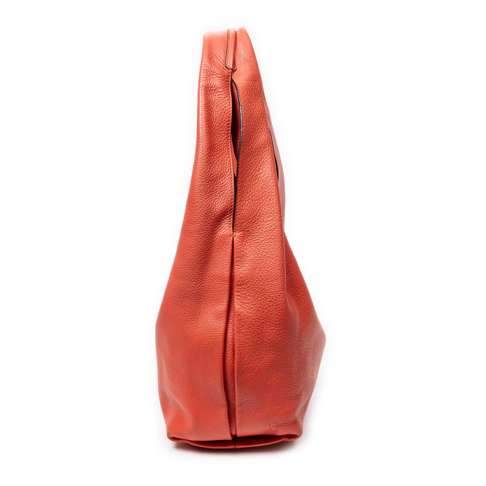 Shoulder Bag Dunas Hobo Pink Grained Calfskin Leather