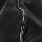Bandolera Plana Cuadrada de Lona de Nylon Negra