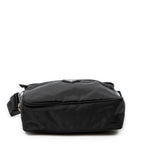 Shoulder Bag Front Zip Camera Crossbody Black Nylon Canvas