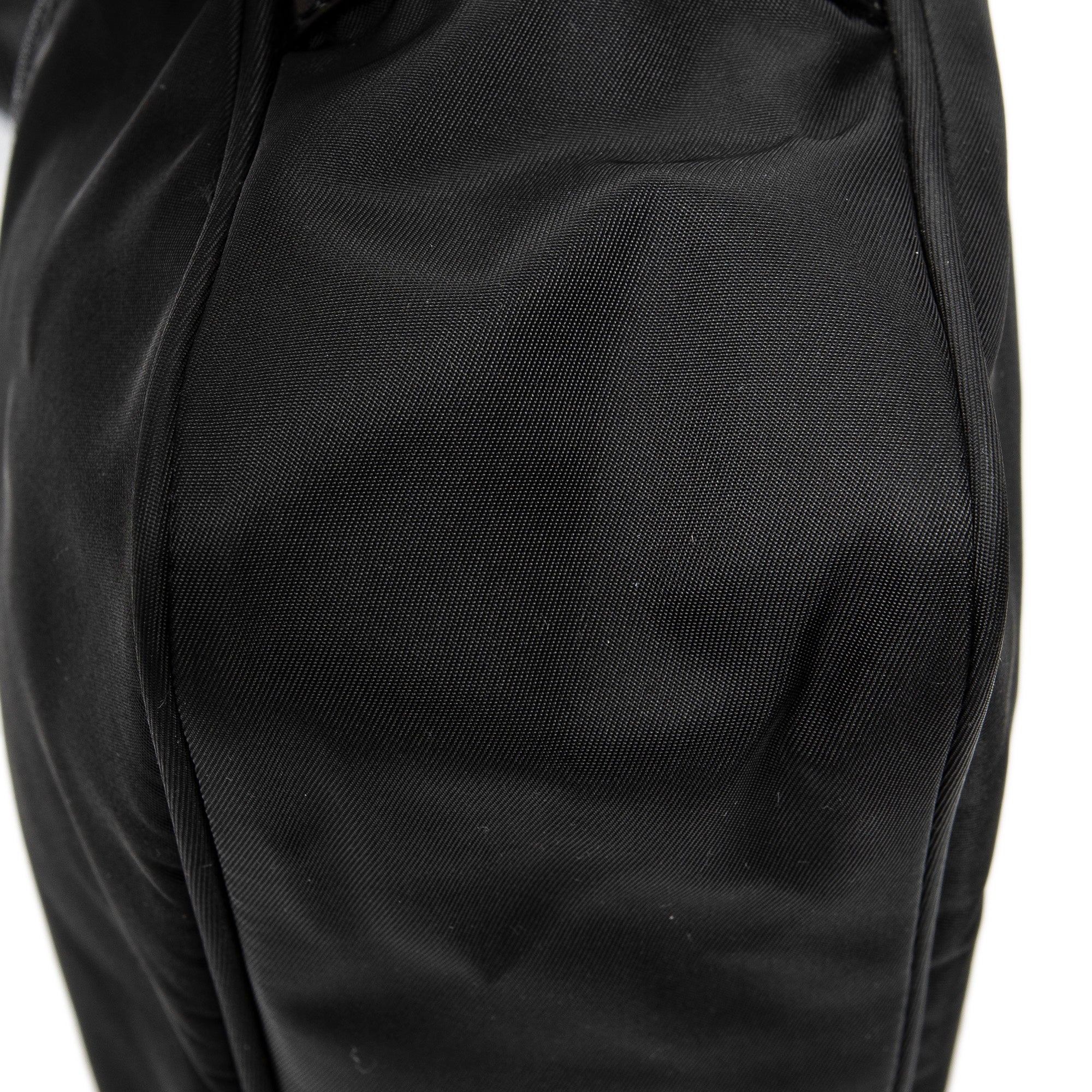 Shoulder Bag Front Zip Camera Crossbody Black Nylon Canvas