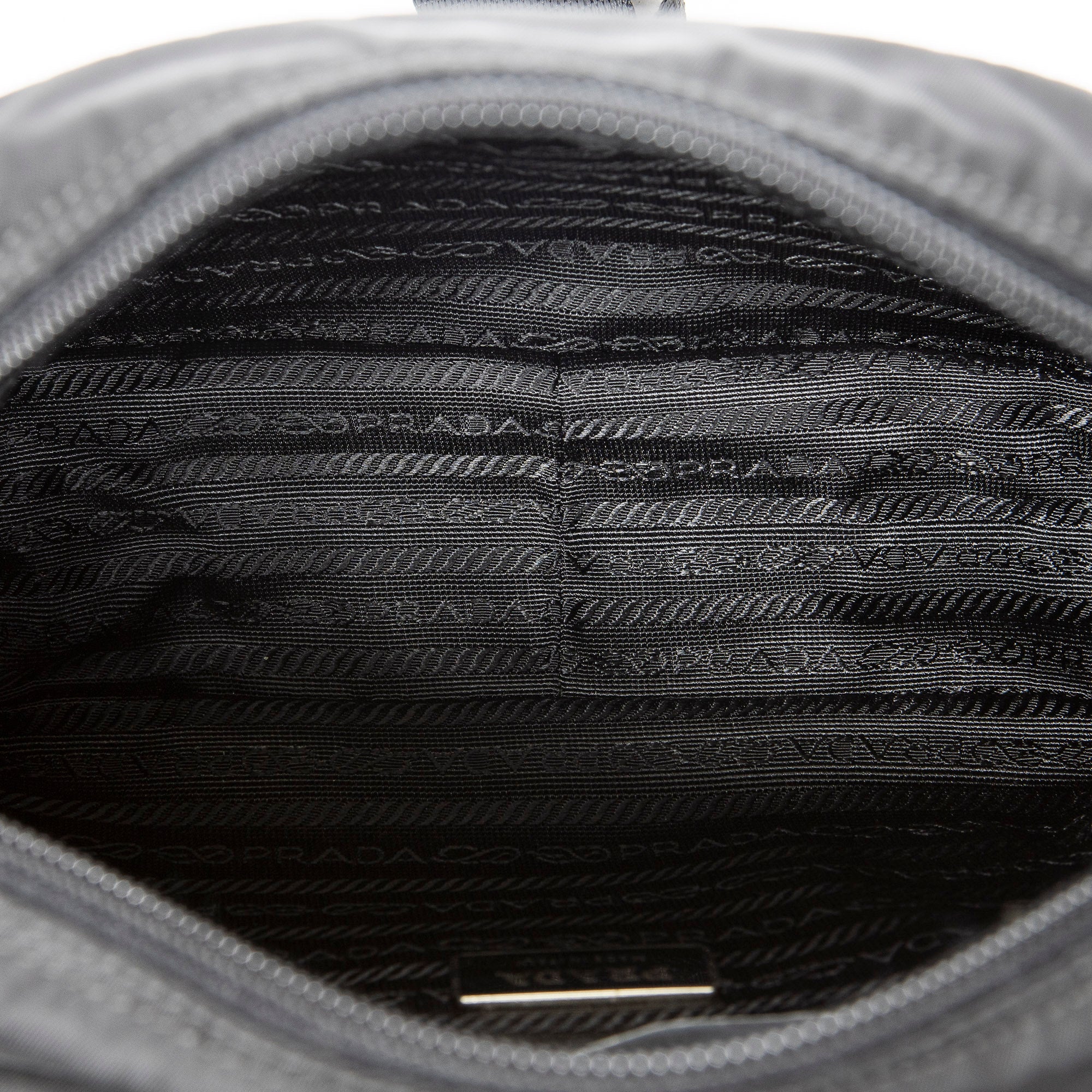 Shoulder Bag Front Zip Camera Crossbody Black Nylon Canvas