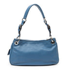 Prada - Sac hobo à boucle et fermeture éclair - Bleu
