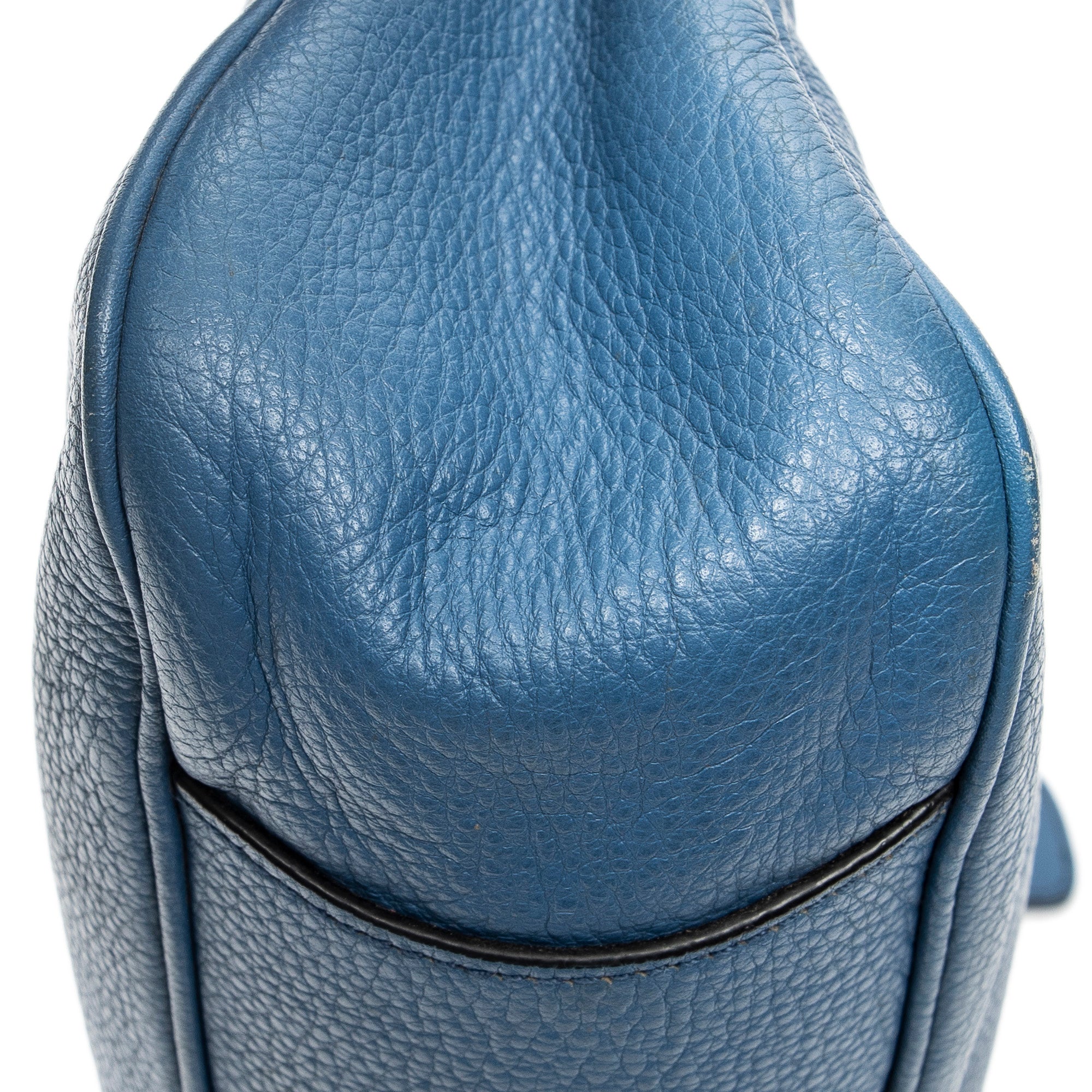 Prada - Sac hobo à boucle et fermeture éclair - Bleu