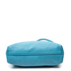 Bolso de hombro convertible Shopper de piel Vitello Phenix azul