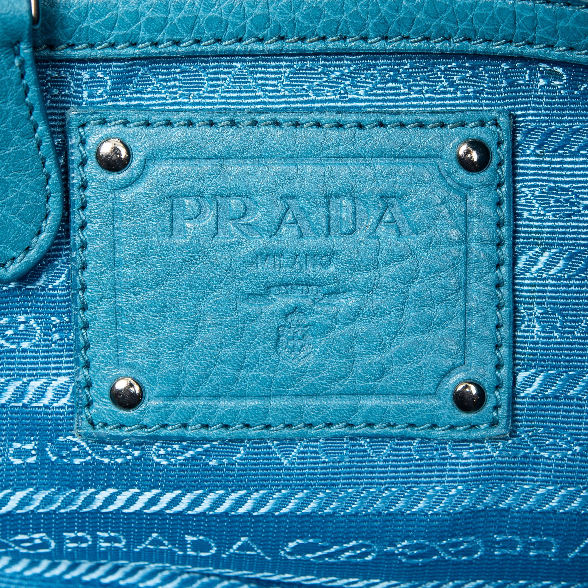Bolso de hombro convertible Shopper de piel Vitello Phenix azul