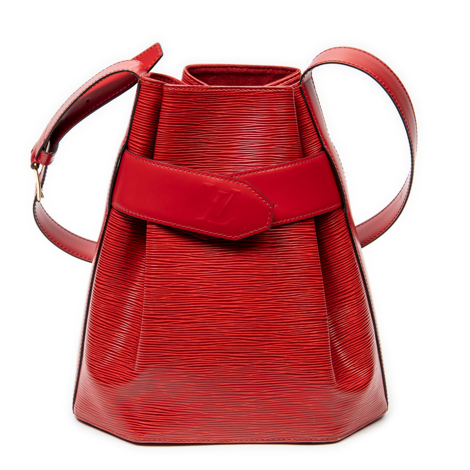 Sac à bandoulière PM en cuir épi rouge