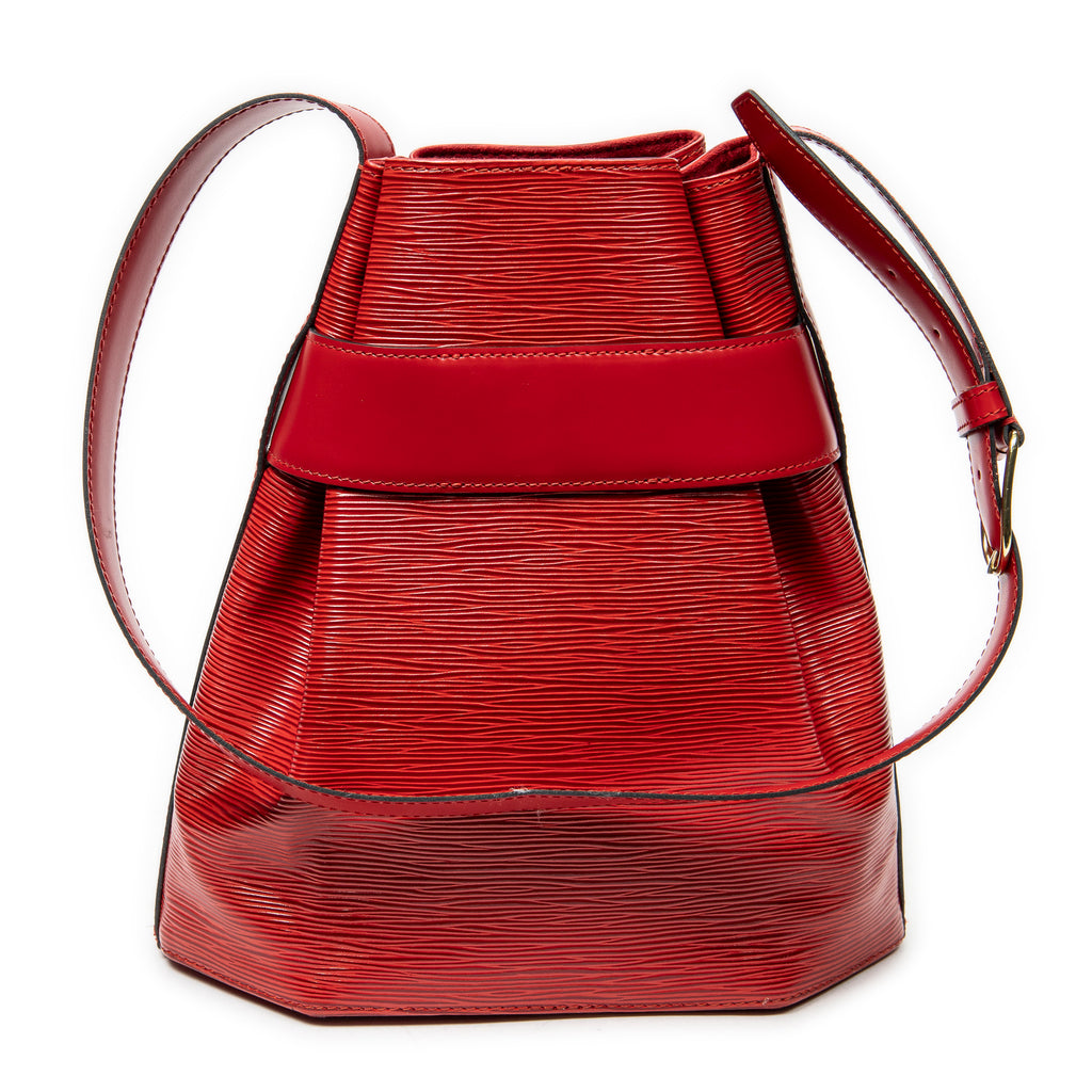 Sac à bandoulière PM en cuir épi rouge