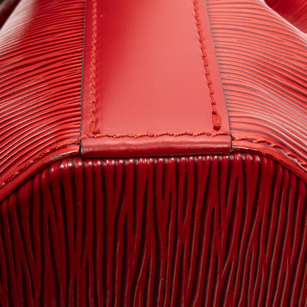 Sac à bandoulière PM en cuir épi rouge
