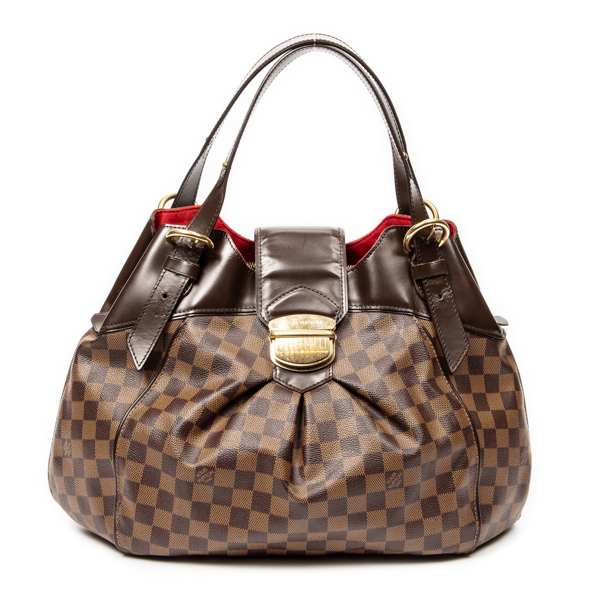 Shoulder Bag Sistina GM Brown Damier Ebene