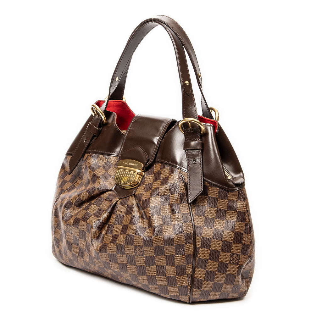 Shoulder Bag Sistina GM Brown Damier Ebene