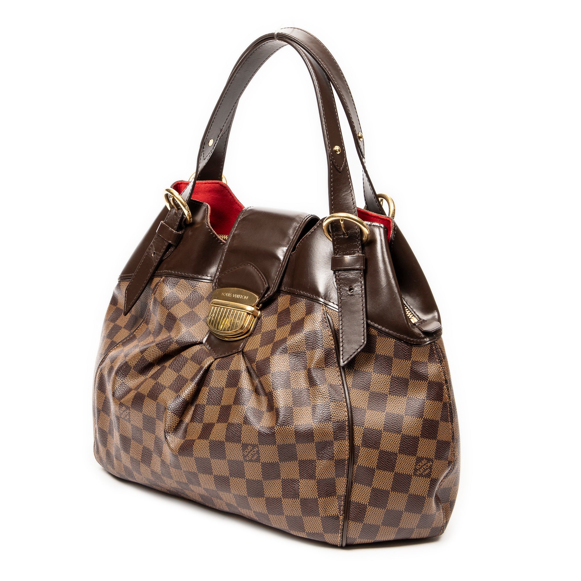 Shoulder Bag Sistina GM Brown Damier Ebene