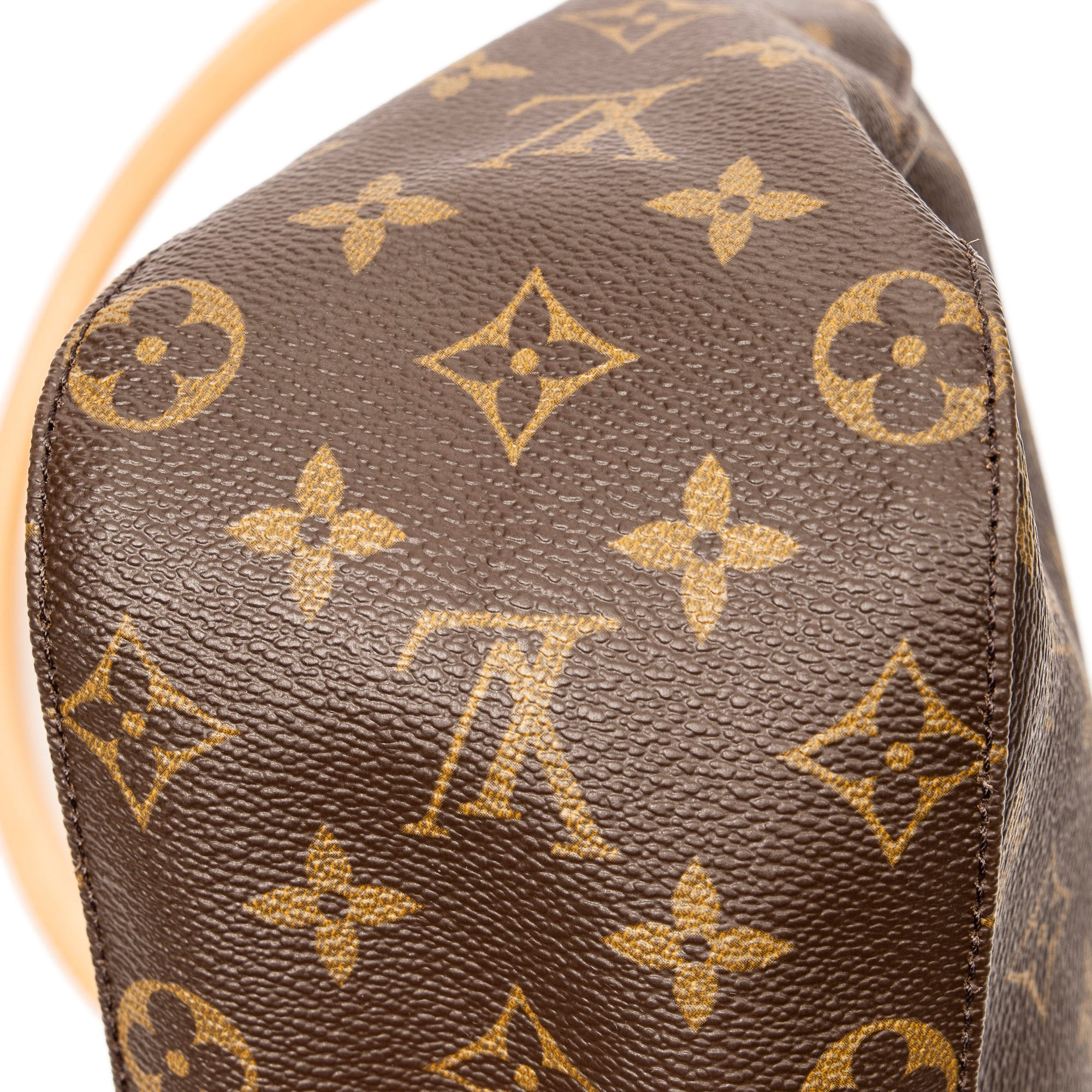 Sac bandoulière Looping MM Toile Monogram marron