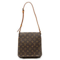 Shoulder Bag Musette Salsa Brown Monogram Canvas