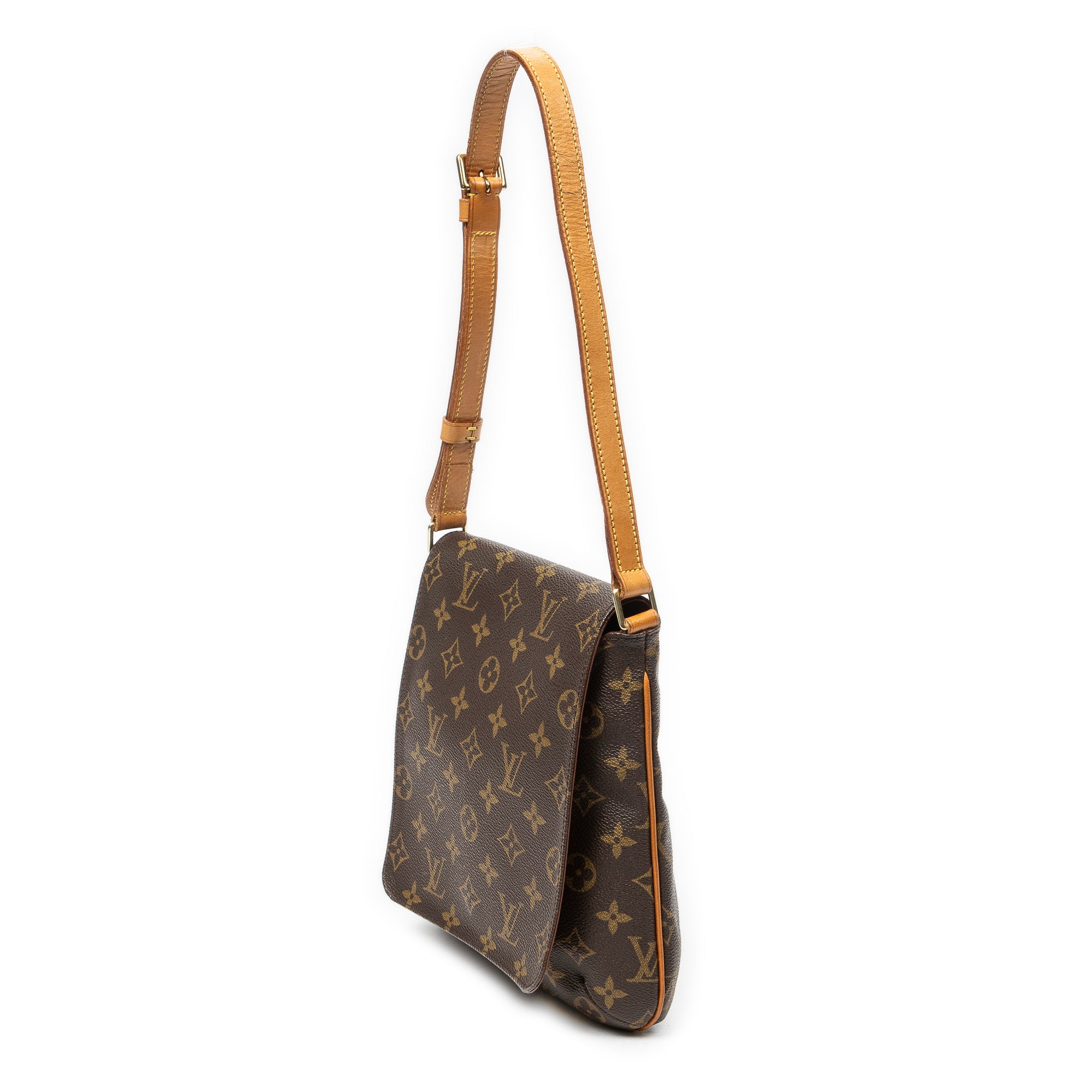 Shoulder Bag Musette Salsa Brown Monogram Canvas