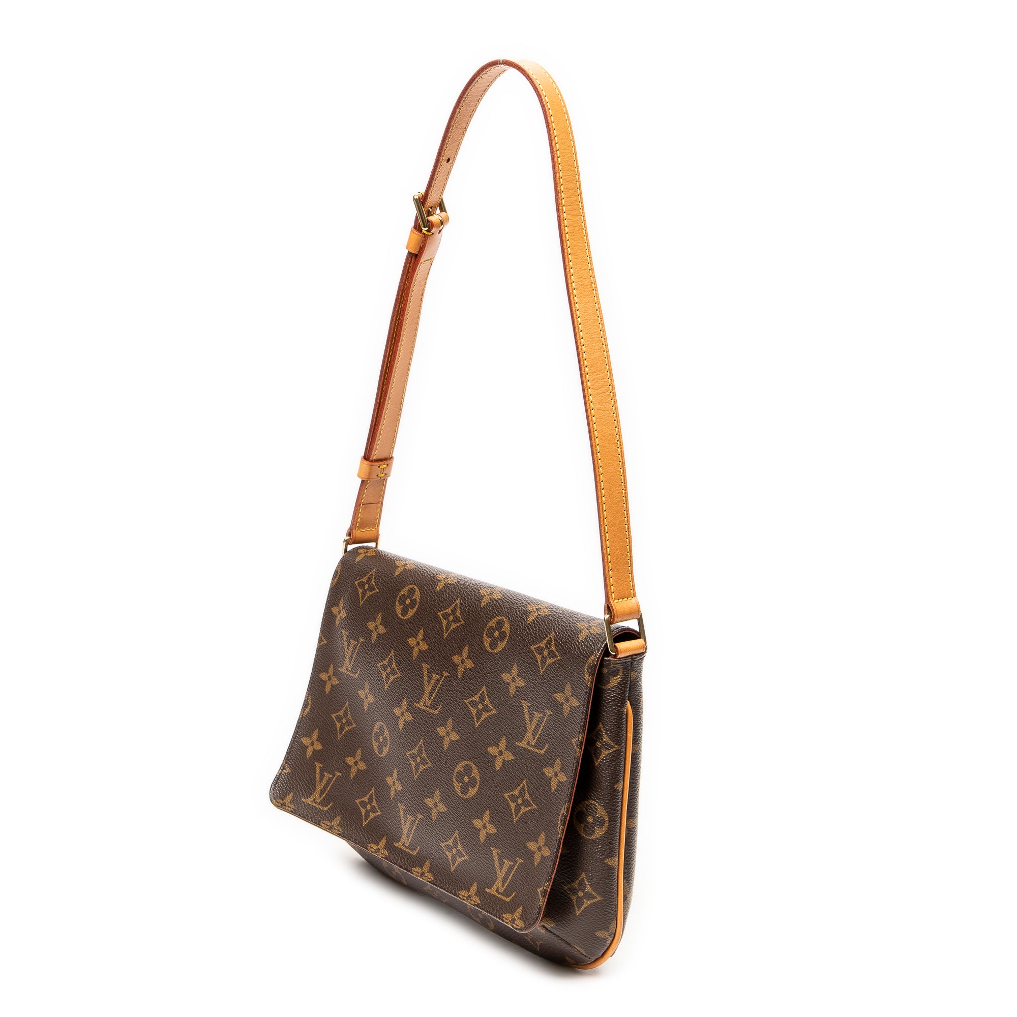 Sac Bandoulière Musette Tango Toile Monogram Marron