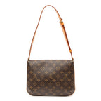 Sac Bandoulière Musette Tango Toile Monogram Marron
