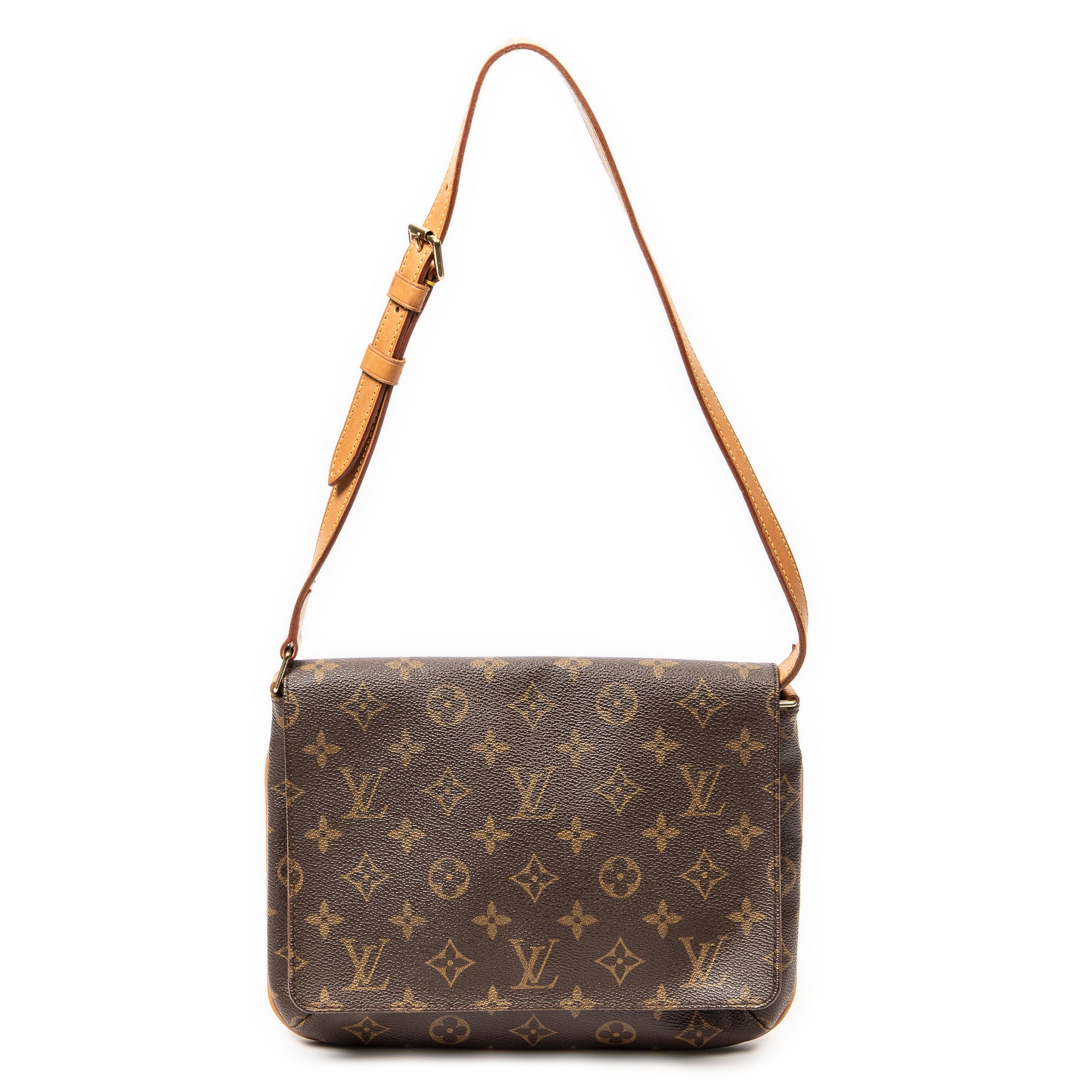Sac Bandoulière Musette Tango Toile Monogram Marron