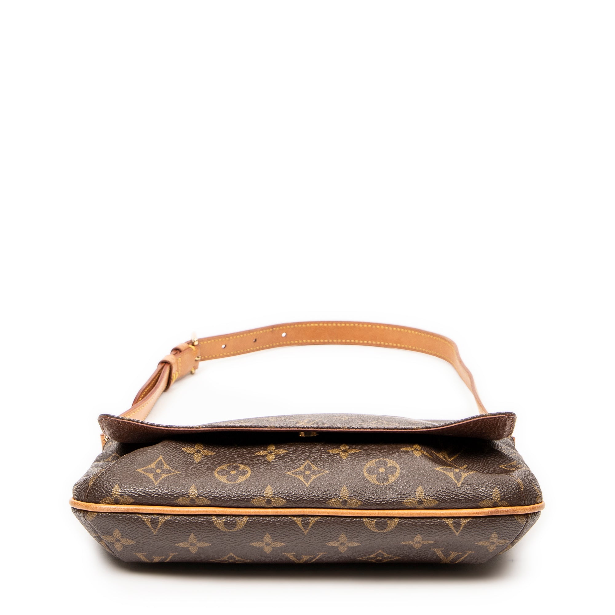 Sac Bandoulière Musette Tango Toile Monogram Marron