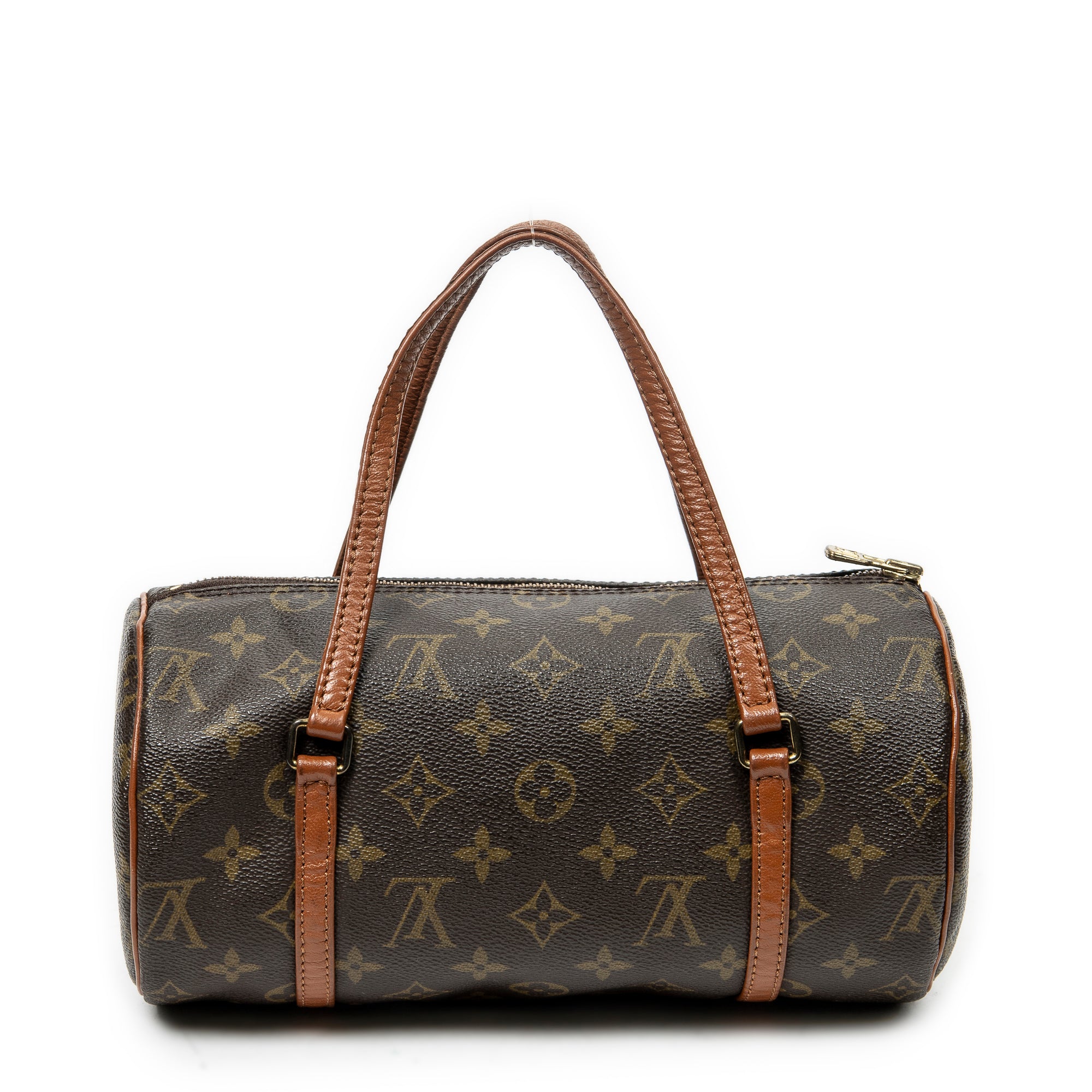 Handbag Papillon 26 Brown Monogram Canvas