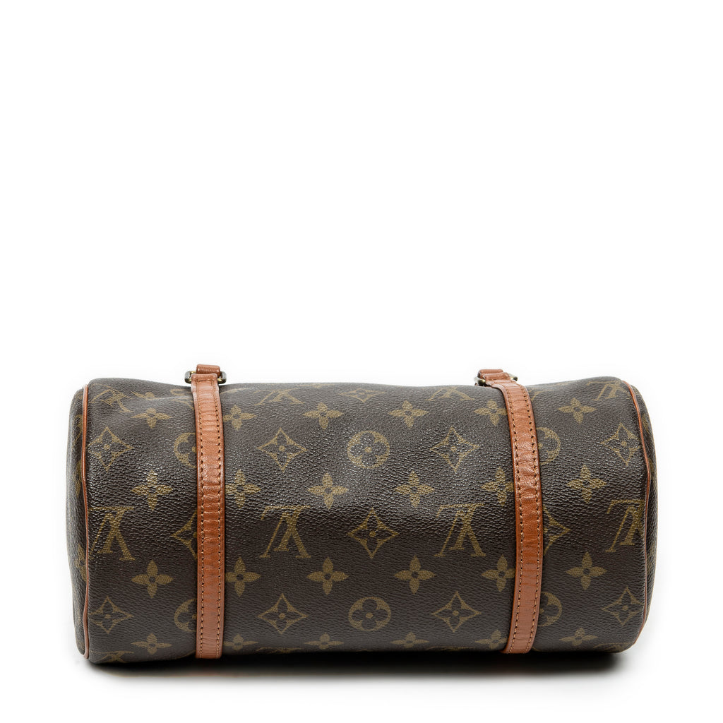 Handbag Papillon 26 Brown Monogram Canvas